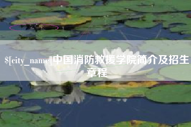 醴陵中国消防救援学院简介及招生章程
