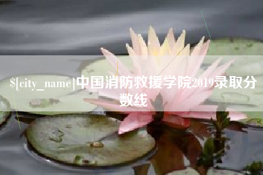 醴陵中国消防救援学院2019录取分数线