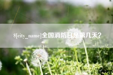 醴陵全国消防日是第几天？