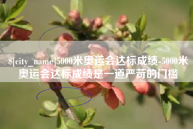 醴陵5000米奥运会达标成绩-5000米奥运会达标成绩是一道严苛的门槛