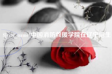 醴陵中国消防救援学院在辽宁招生