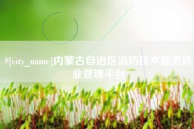 醴陵内蒙古自治区消防技术服务执业管理平台