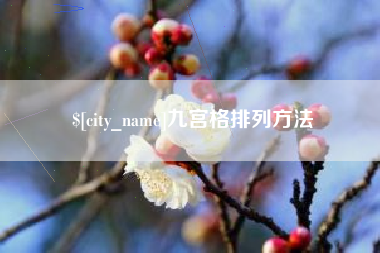 醴陵九宫格排列方法