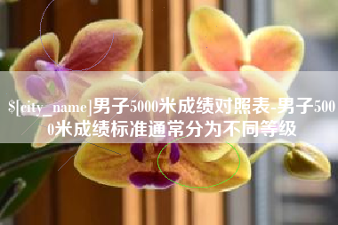 醴陵男子5000米成绩对照表-男子5000米成绩标准通常分为不同等级