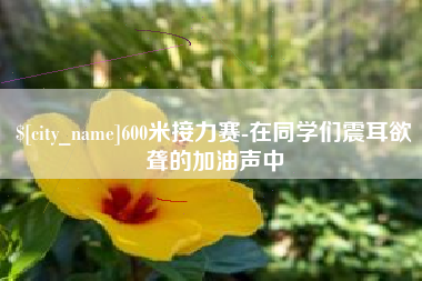 醴陵600米接力赛-在同学们震耳欲聋的加油声中