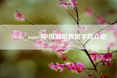 醴陵中国消防救援学院介绍