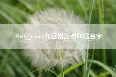 醴陵九宫格游戏叫啥名字