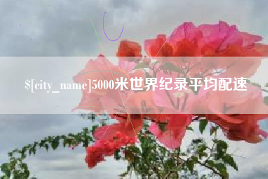 醴陵5000米世界纪录平均配速
