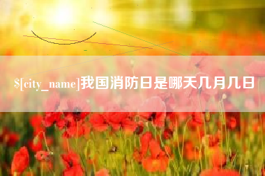 醴陵我国消防日是哪天几月几日