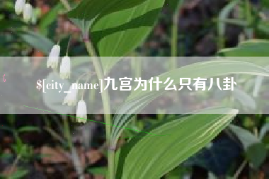 醴陵九宫为什么只有八卦