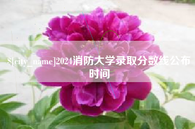 醴陵2024消防大学录取分数线公布时间