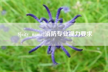 醴陵消防专业视力要求
