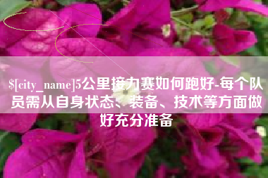 醴陵5公里接力赛如何跑好-每个队员需从自身状态、装备、技术等方面做好充分准备