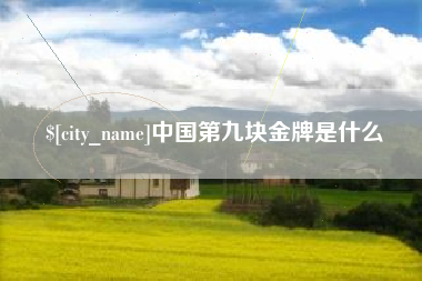 醴陵中国第九块金牌是什么