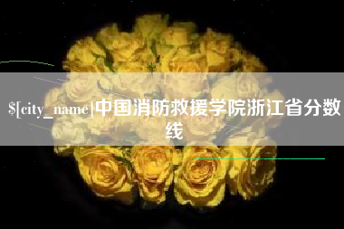 醴陵中国消防救援学院浙江省分数线
