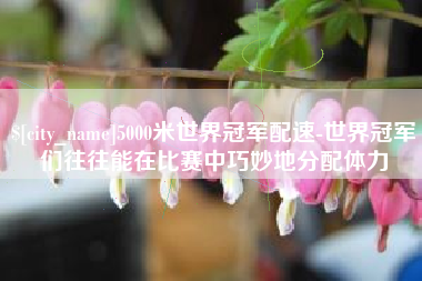 醴陵5000米世界冠军配速-世界冠军们往往能在比赛中巧妙地分配体力