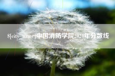 醴陵中国消防学院2024年分数线