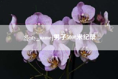 醴陵男子5000米纪录