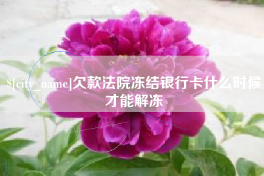 醴陵欠款法院冻结银行卡什么时候才能解冻