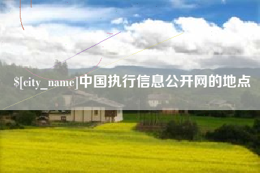 醴陵中国执行信息公开网的地点