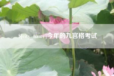 醴陵今年的九宫格考试