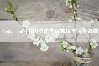 醴陵中国消防学院救援学院分数线