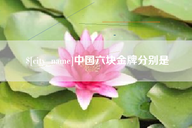 醴陵中国六块金牌分别是